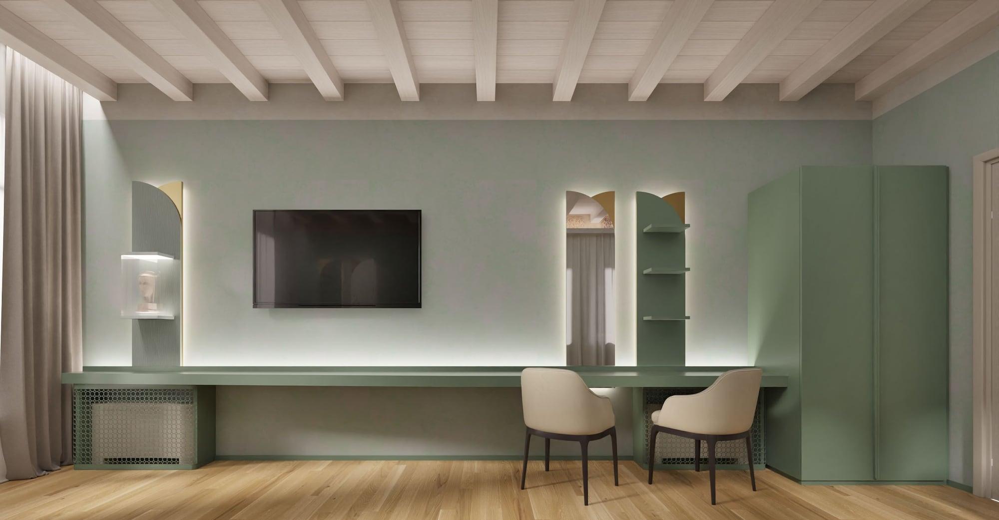 Relais Balcone Di Giulietta Hotel Verona Eksteriør billede 3D interior visualization of a hotel room