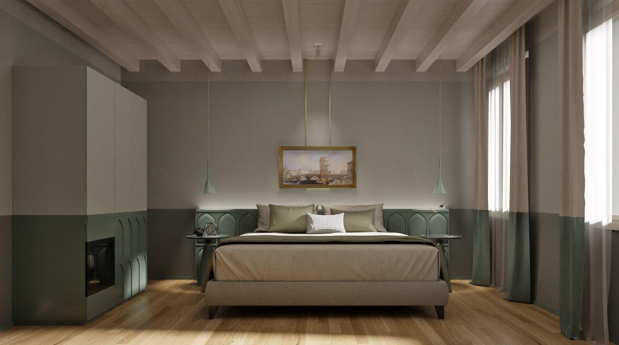 Relais Balcone Di Giulietta Hotel Verona Eksteriør billede 3D rendering of a bedroom
